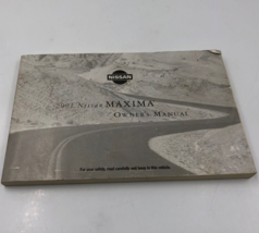 2001 Nissan Maxima Owners Manual Handbook OEM A02B28040 - $17.99