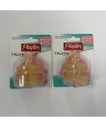 (2) Vintage Playtex Orthodontic Nipples Medium Flow 3+ mos, 4 Nipples - $1,422.53 MXN