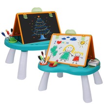 Creative Kids&#39; Blue Tabletop Art Easel - Double Sided Portable Drawing Easels wi - $103.94