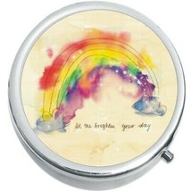 An item in the Health & Beauty category: Rainbow Brighten Your Day Medicine Pill Box