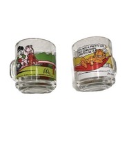 Mcdonalds Garfield And Odie Glass Mugs Set Of 2 - £11.19 GBP