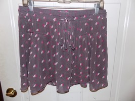 American Eagle Outfitters Fully-Lined Purple Heart Print Mini Skirt Size S NWOT - £23.18 GBP
