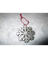 VINTAGE CHRISTMAS TREE ORNAMENT METAL HP HEWLETT PACKARD PROMO SNOWFLAKE - £7.98 GBP