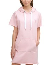 DKNY Womens Activewear Cotton Sweatshirt Dress Size Medium Color Rosewater - £70.21 GBP