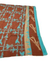 Vintage Camp Fleece Blanket Airplanes Planes Aviation 70&quot; x 71&quot; - $125.00