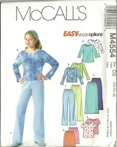 McCall&#39;s Sewing Pattern 4554 Girls Skirt Top T-Shirt Pants Size 12 14 16... - $9.99