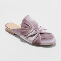 A New Day™ ~ Knotted Velvet Mules ~ Lavender ~ Slip on Shoes ~ Women&#39;s S... - $35.00