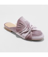 A New Day™ ~ Knotted Velvet Mules ~ Lavender ~ Slip on Shoes ~ Women&#39;s S... - $49.11 CAD