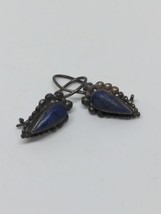 Vintage Sterling Silver 925 Blue Lapis Earrings - £19.65 GBP