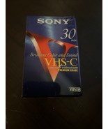 Sony VHS-C Sealed 30 Minute Premium Camcorder Videocassette TC-30VHGF Br... - $8.13 CAD