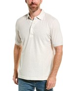 Scott Barber Men&#39;s Piqué Regular Fit Cotton/Silk Polo Tan-Size Large - $874.01 MXN