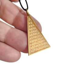 Collana con ciondolo Abracadabra Amuleto Occulto Kabbalah Talismano Abraxas... - £12.79 GBP