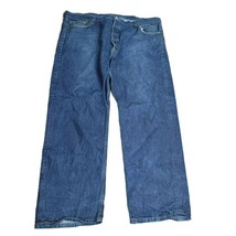 Mens 46x34 Levis 501 Straight Fit Denim Blue Jeans Button Fly - £25.43 GBP