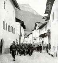 Swiss Troops Guarding Frontier WW1 Print 1917 Switzerland SmDwC6 - $554.45 MXN