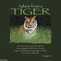 T-shirt Advice From a Tiger Nature M Medium Cotton Zoo Jungle NWT - £15.61 GBP