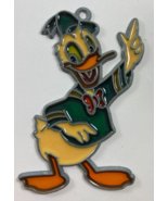 Vintage 5 in Donald Duck Stained Glass Window Hanger Suncatcher Ornament - £13.22 GBP