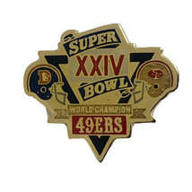 1990 San Francisco 49ers Super Bowl XXIV Denver Broncos NFL Football Lap... - £11.67 GBP