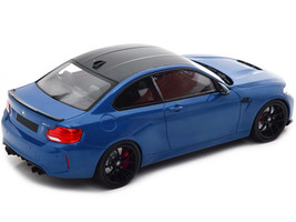 2020 BMW M2 CS Blue Metallic with Carbon Top 1/18 Diecast Model Car by Minichamp - $170.24