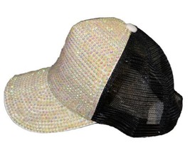 Women Men Rhinestone Sequins Baseball Cap Sparkly Glitter Bling Snapback Hat - £3.93 GBP
