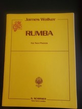 James Walker Rumba For Two Pianos 1953 Vintage Sheet Music - $15.80