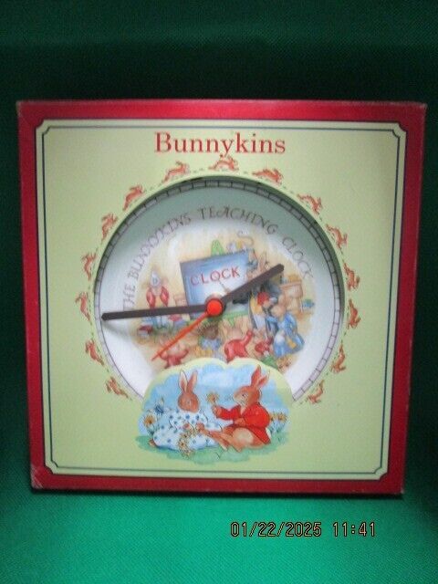 ROYAL DOULTON BUNNYKINDS CLOCK NEW ^^ - $64.35
