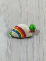 small vintage turtle rainbow pin made Taiwan brooch  - £10.54 GBP