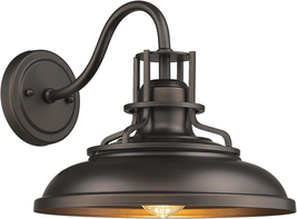 FEMILA Gooseneck Barn Light, Vintage Wall Sconce, ORB Finish, Indoor/Out... - $156.99