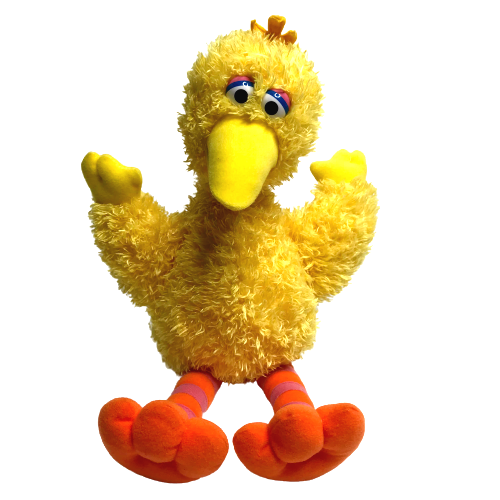 Gund Big Bird Plush Sesame Street Yellow Stuffed Toy Striped Legs 2005 43701 12" - £11.77 GBP