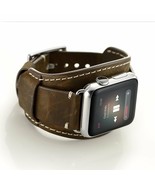 iWatch Band Series 3  2 1 Genuine Leather Band Bracelet 42mm Coffee HOT NEW - £35.21 GBP