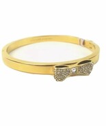 Kate Spade Bracelet Pave Stone Ready Set Bow Jeweled Bangle (Gold) - $463.95 MXN