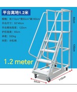 Mobile Climbing Platform Ladder with Wheels, For Warehouses and Supermar... - $2,045.76 CAD