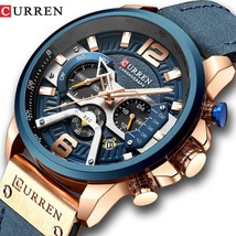 CURREN Luxury Sports / Military Quartz Watch - Men's / Gents, Genuine Leather - $49.99