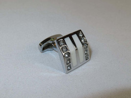 Men J.Valintin Cufflinks Vitorofolo for French Cuff Shirt V39-71 Silver Diamond image 2