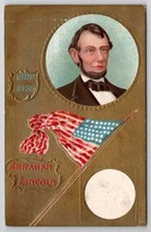 Patriotic Abraham Lincoln 1809-1865 Memorial Postcard I30 - £7.44 GBP