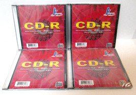 K Hypermedia CD-R Recordable 80 Min / 700 MB Multi Speed 48x Discs Lot of 4 - £9.38 GBP