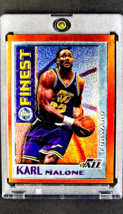 1995 1995-96 Topps Finest Mystery Bordered #M12 Karl Malone HOF Utah Jazz Card - £2.65 GBP
