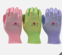 12 Pair Women Gardening Gloves with Micro-Foam Coating - Garden Gloves Texture L - £15.97 GBP