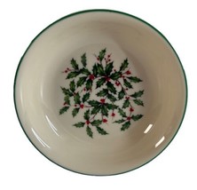 Vintage Lenox Special 5 3/8&quot; Dessert Bowl Holly &amp; Berries Christmas - £7.53 GBP