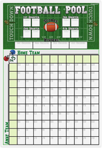 Football Pool Poster | (13” Inch X 19”Inch) Football Squares Pool Board ... - $17.27