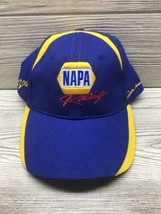 NAPA Racing Strapback Hat Flag Embroidered Baseball Cap Adjustable Blue Yellow - £9.41 GBP