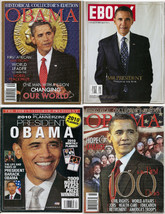 Four Barack Obama First Term Collector&#39;s Item Issue Magazines Unsold Retail - £9.38 GBP