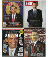 Four Barack Obama First Term Collector&#39;s Item Issue Magazines Unsold Retail - $228.08 MXN