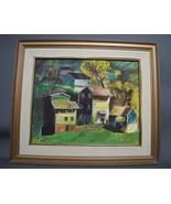 Original Oil on canvas Country life by Circassian Sahar Manco Year 2000 - €149,17 EUR