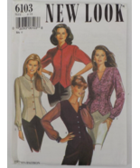 SIMPLICITY PATTERN #6103 NEW LOOK BUTTON FRONT JACKET SZS 8-18 SS LONG S... - $9.99