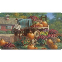 Toland Home Garden 800281 Farm Pumpkin Fall Door Mat 18x30 Inch Harvest Outdoor  - £30.46 GBP