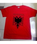 New-Summer-Albania-Albanian-Flag-UNISEX-child Short-Sleeve-red T-shirt-1... - £6.23 GBP+