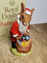 Royal Doulton Santa Bunnykins Happy Christmas Figurine DB017 Vintage 1981 - $788.68 MXN