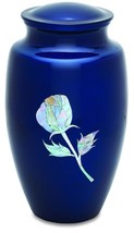 Blue Pearl Rose 210 Cubic Inches Large/Adult Funeral Cremation Urn for Ashes - £143.87 GBP