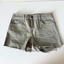 Hudson Womens Gracie Cut Off Shorts Size 25 Khaki Midrise Denim - $41.58