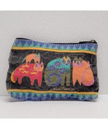 Laurel Burch Multicolor Kitty Cat Zipper Pouch Bag 8.5&quot; x 6&quot; - €12,65 EUR